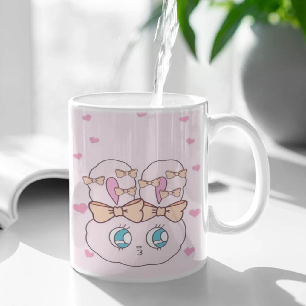 Cute Esther Bunny Rabbit Anime Coffee Milk Cup Mocha  Mug Kawaii Cups Original Mugs 11oz