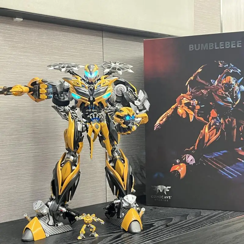 

In Stock 1: 18 Alloy Version Big Yellowbee Comicave Transformation Cs Handmade Toys Movable Robot Diamond Model Alloy Model Toy