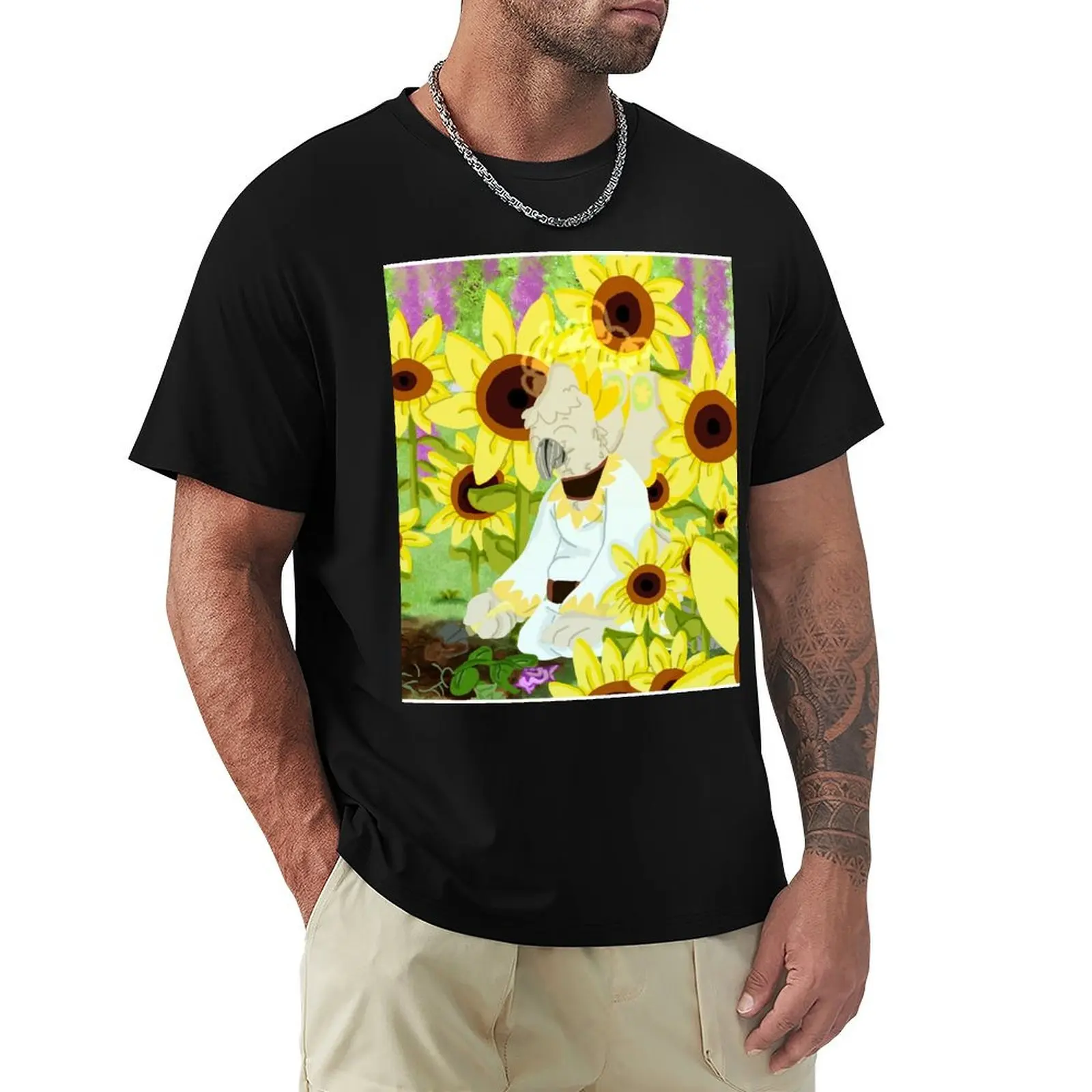 

Sunflower Garden T-Shirt plus size tops essential t shirt new edition shirts graphic tee t shirts for men
