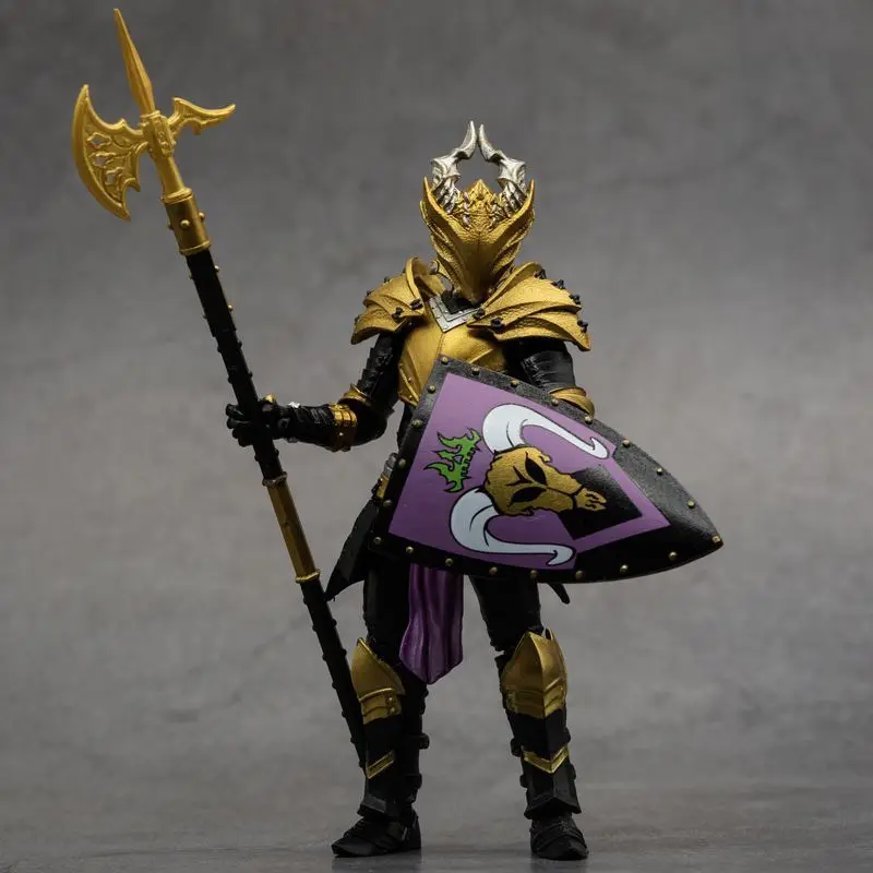 

Genuine Boss Fight Studio 1/18 Scale 10th Anniversary Action Figure Set Human Knight Skeleton Knight And Golden Skeleton Model