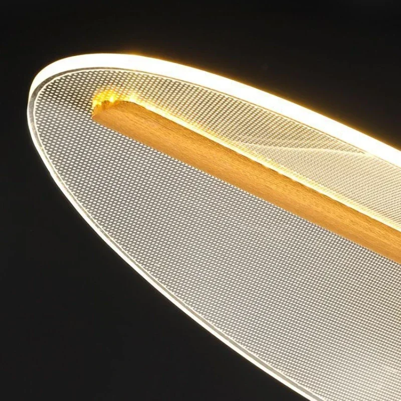 Nordic Long Curve LED Chandeliers for Dining Tea Room Food Tables Office Desks Pendant Lamp Home Decor Hanging Light Fixture - Image 6