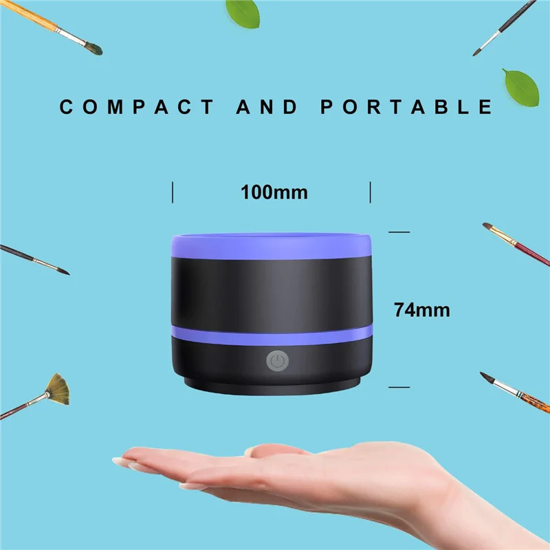 منظف فرشاة الطلاء A77I، كوب شطف منظف فرشاة الطلاء الكهربائية، فرشاة للرسم، فرشاة تنظيف فرشاة الفنان B Durab