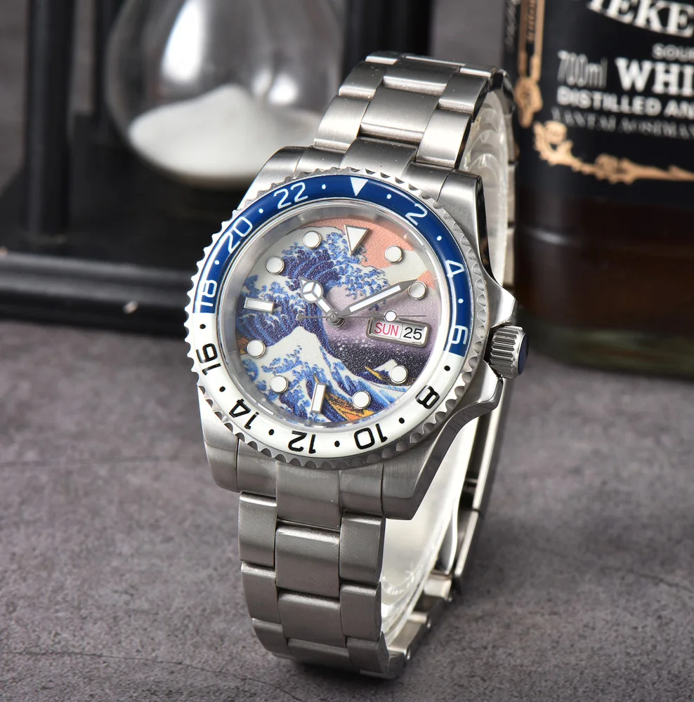 Customized NH35 Watch NH36 Watch Japan Original Automatic Mechanical Watch Stainless Steel Sapphire Glass Case Waterproof Watch