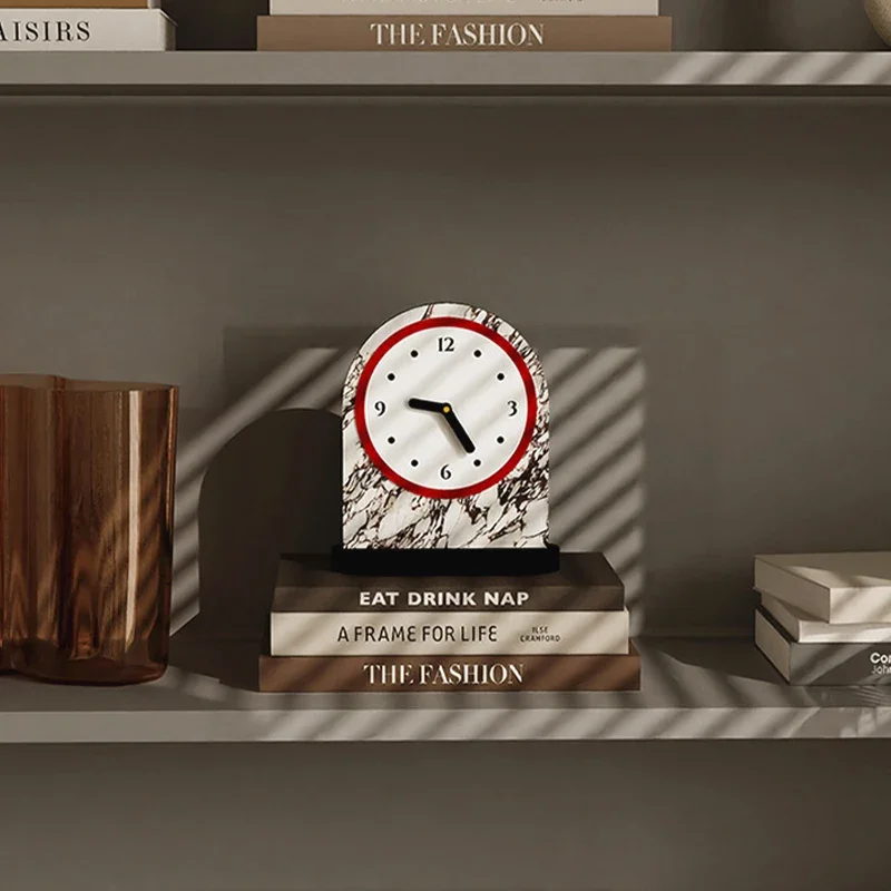 

Luxury Accessories Desk Clock Nordic Electronic Decoration Silent Table Clocks Modern Simple Design Home Decor Duvar Saati LLTC