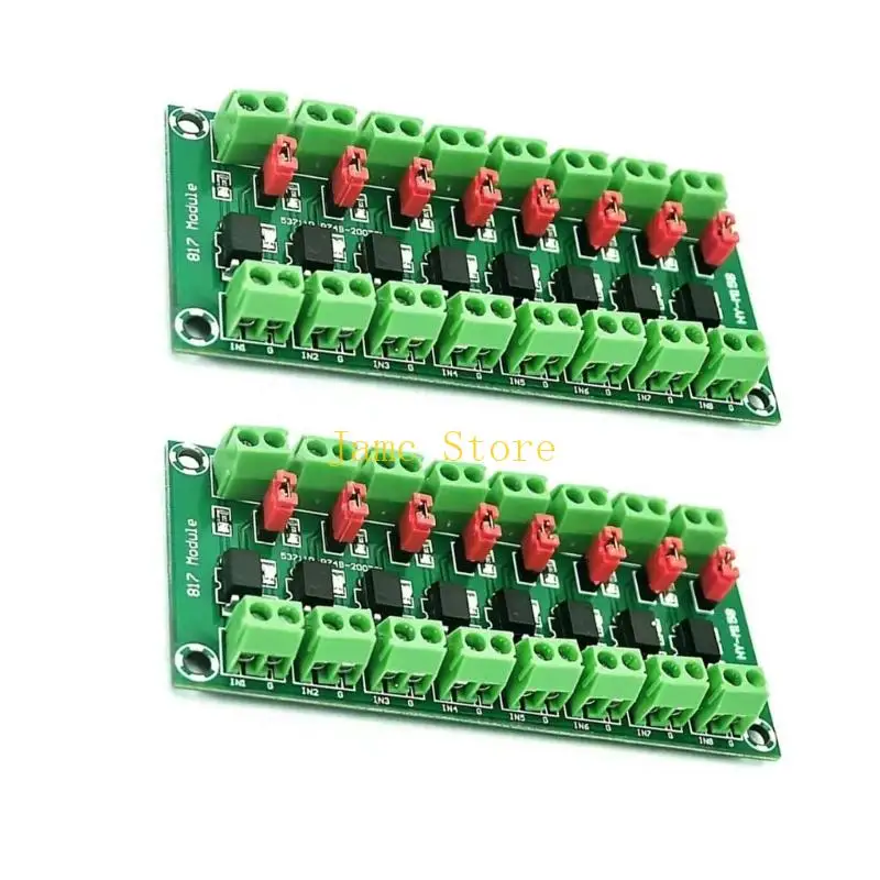 

LX0B Voltages Isolation Module Featuring 8 Optocoupler Channel Capable of Driving MOS Tubes and 24V Relays for Various