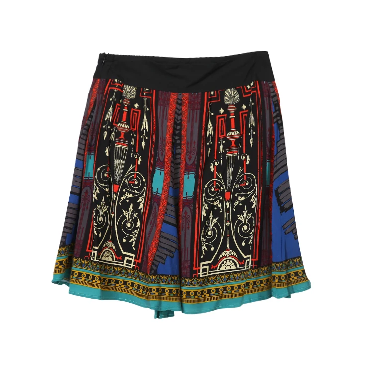 High Waist Wide Leg Pants Skirt n Sle 5 Length Ethnic Faionable Versatile Women's Clothing Summer 2024