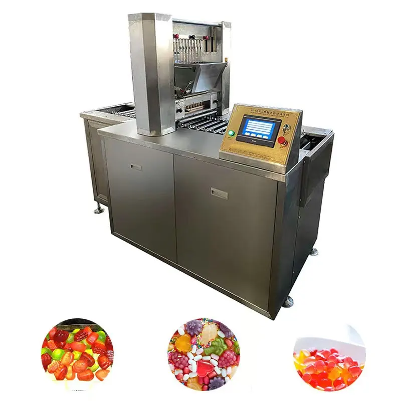 New Semi-automatic Stainless Steel Starch Mogul Production Line For Jelly Bean Gummy Bear Candy Making Machine 50-80kg/h