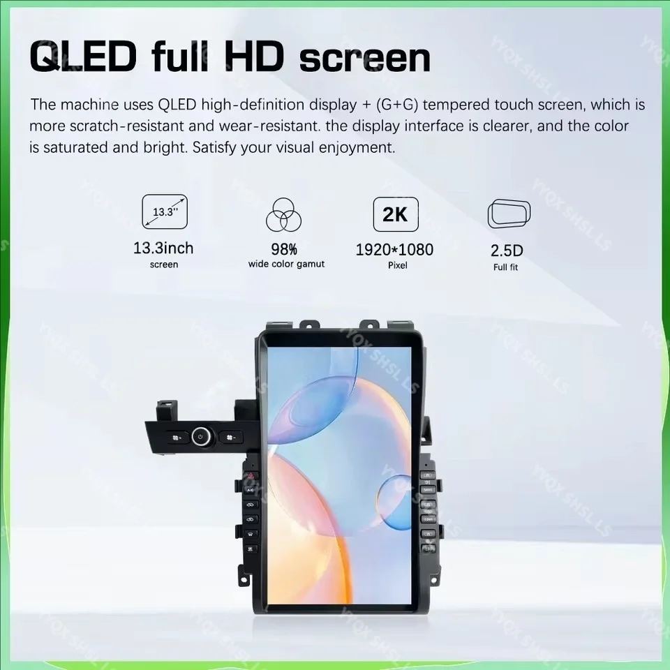 

LSH Car Multimedia Player Auto Radio Stereo Carplay 13.6 inch Vertical Screen Interior Upgrade for Nissan GTR 2011-2017