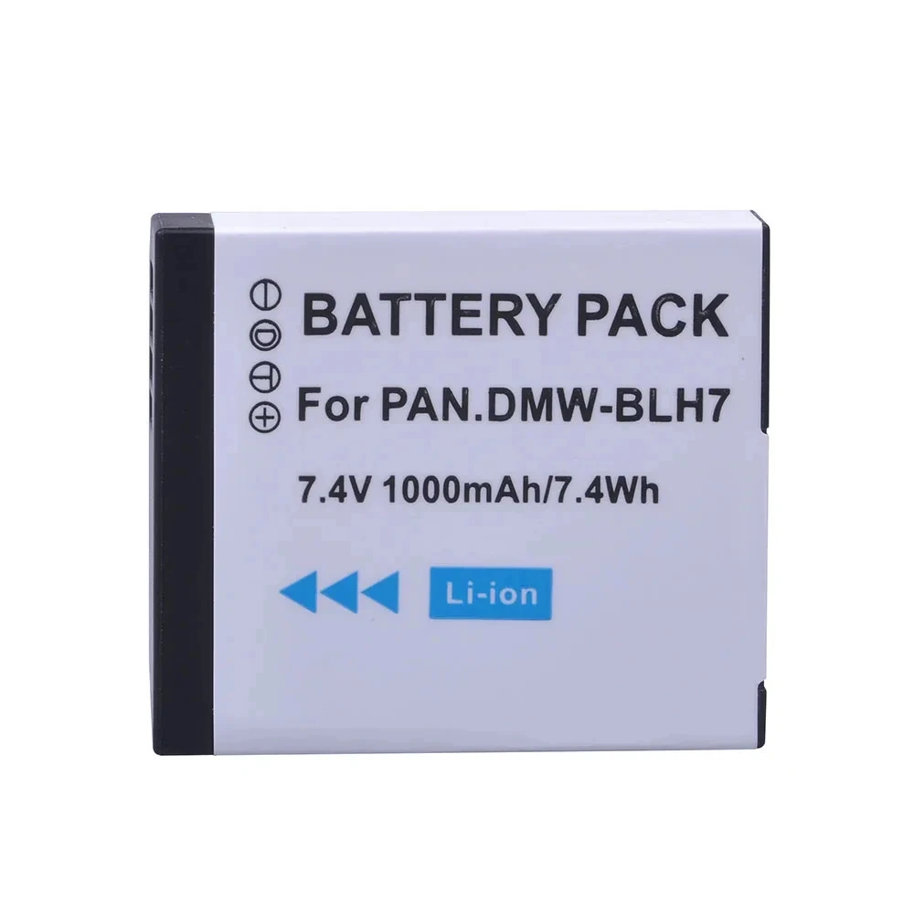 1000mAh DMW-BLH7 BLH7 DMW-BLH7PP DMW-BLH7E Battery + LED USB Charger for Panasonic Lumix DMC-GM5,DMC-GF7,DMC-GF8 Accessories