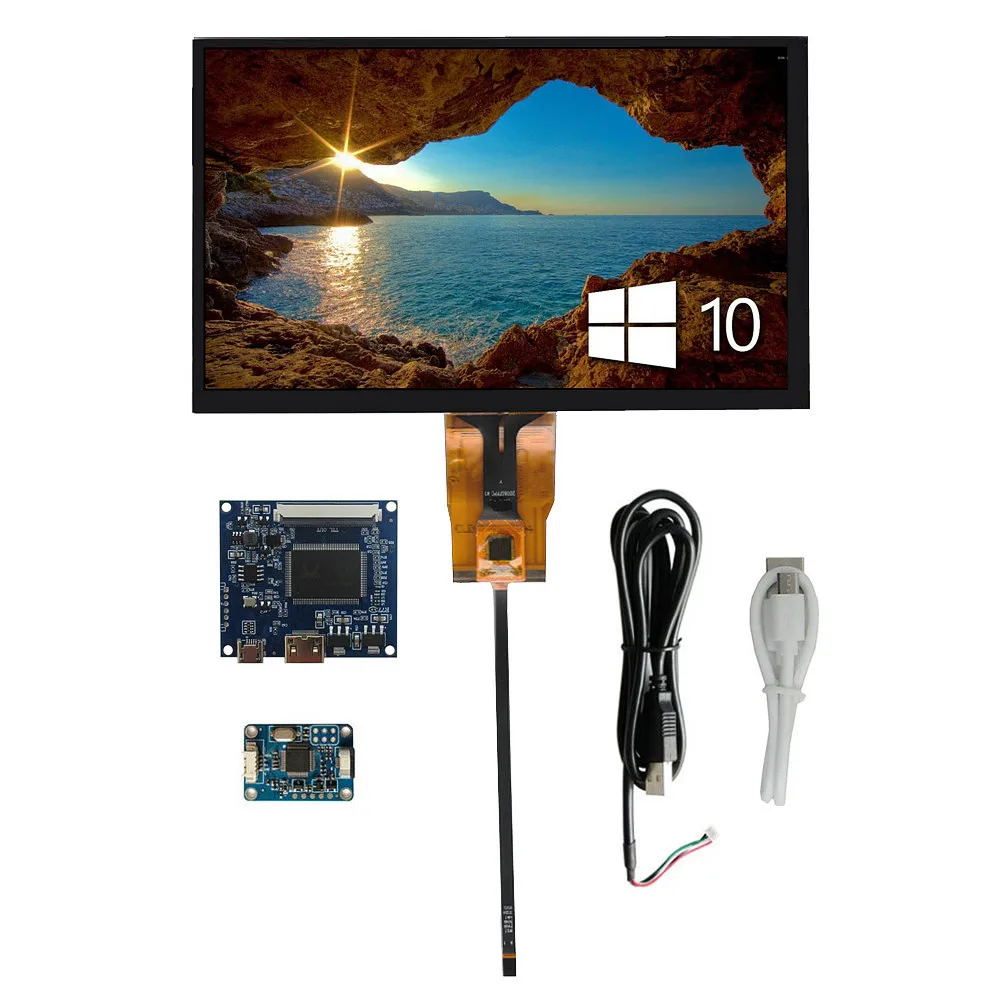 7 Inch IPS LCD Display Screen Driver Control Board Digitizer Touchscreen HDMI-Compatible Monitor For Lattepanda Raspberry Pi PC