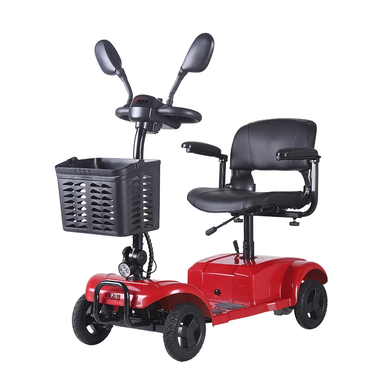 

Folding Adult 4 Wheel Power Electric Mobility Scooter With One Seat Can For Elder