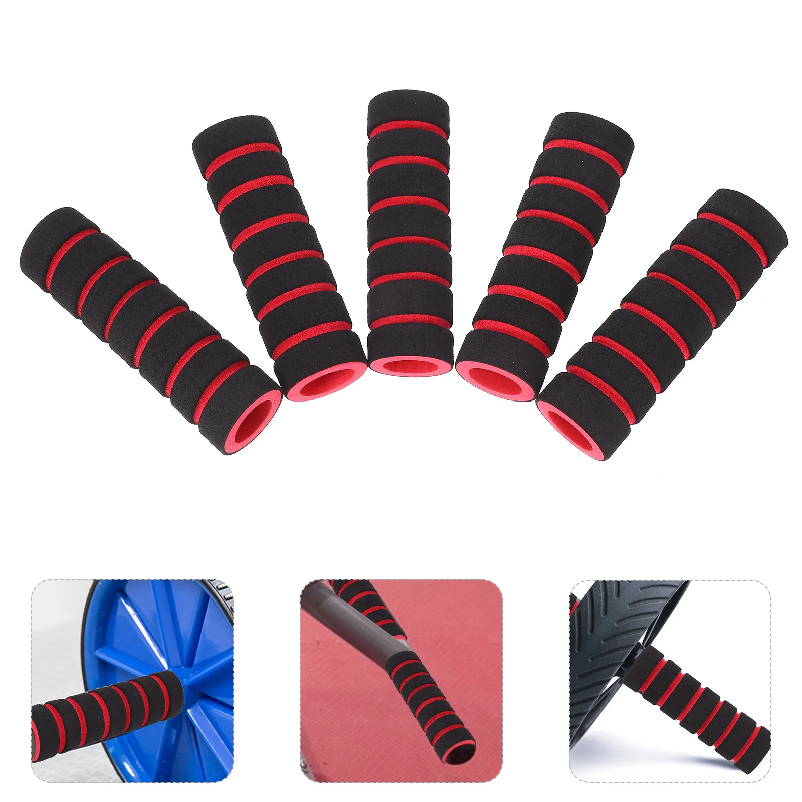 

10Pcs Foam Workout Machine Sleeve - Cushioned Leg and Foot Support for Gym Exercise Equipment Roller Pad Cover