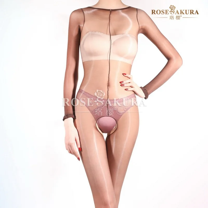 

Сексуальное боди с длинными рукавами и закрытым кроем, модель Luo Ying0711Aurora Shiny, с разрезом на промежуточной части, 0716Temptation0712