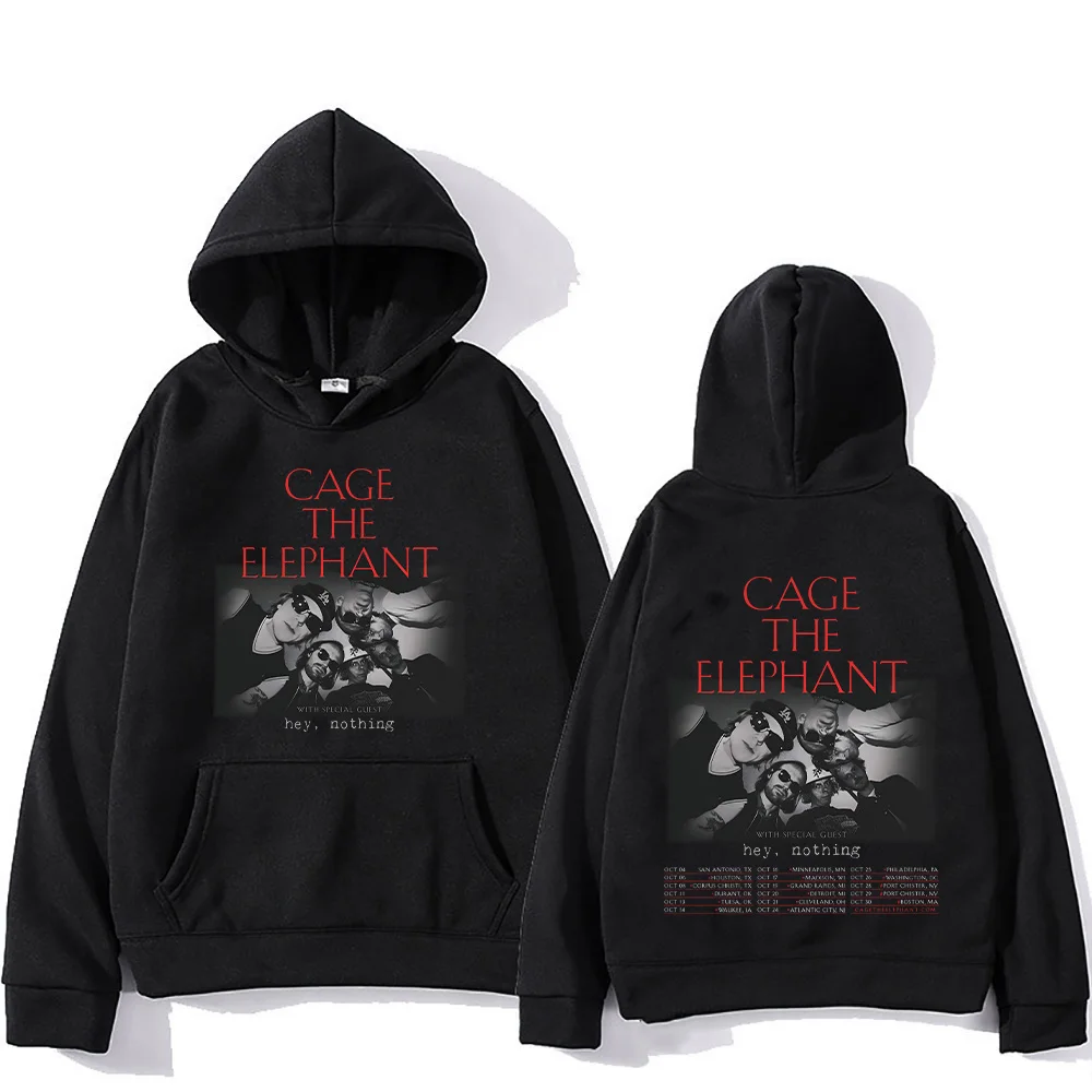 

Cage The Elephant Hoodies Cage The Elephant tour 2025 Sweatshirt Vintage Hip Hop Pullovers Women/Men High Street Clothea Casual