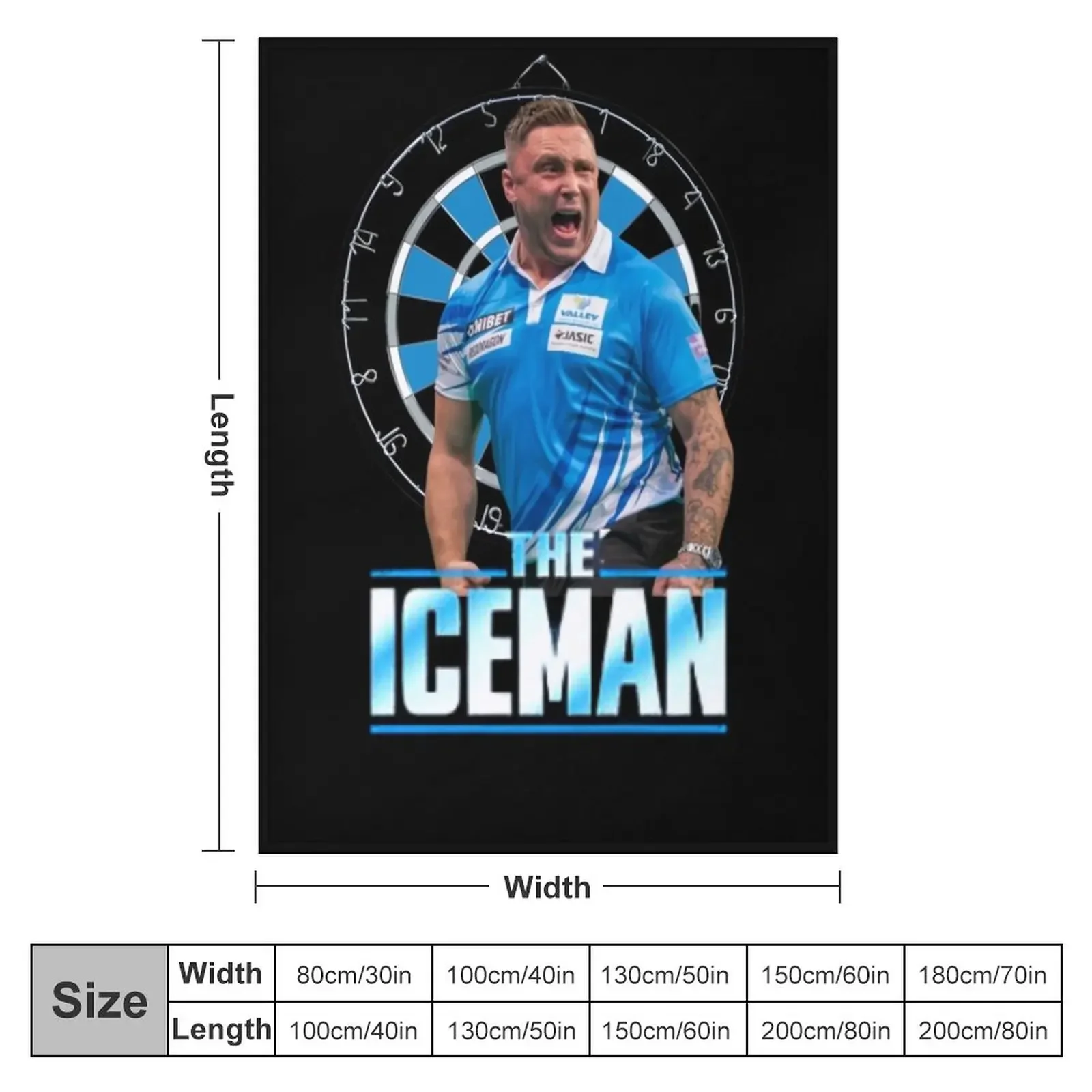 Gerwyn price Darts -Wales The Iceman Darts PDC 2022- the ice man Gerwyn price Throw Blanket Summer Bedding Blankets sofa