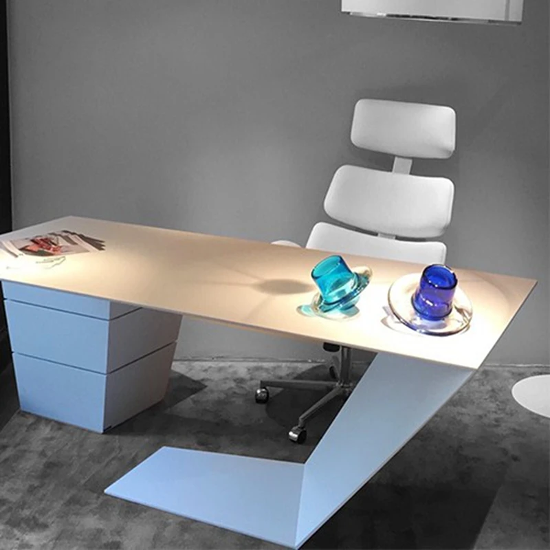 Modern minimalist desk Italian minimalist designer art custom desk