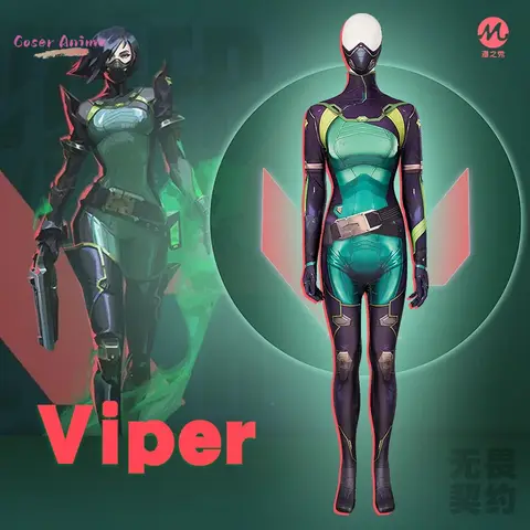 Coser jogo valorant viper cosplay traje uniforme halloween carnaval festa de natal jogar papel roupas