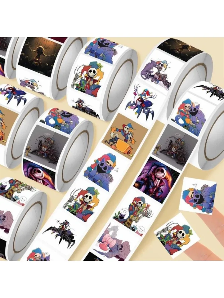 500 Stück Kawaii Game Poppy Playtime Serie Aufkleber Kreative Cartoon-Charaktere HD-Druck DIY Handyhülle Graffiti-Sticker