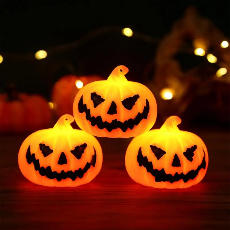 10/5/3/1PCS Halloween Pumpkin LED Night Light Haunted House Horror Props Halloween Party Home Indoor Decoration Supplies Kids Fa