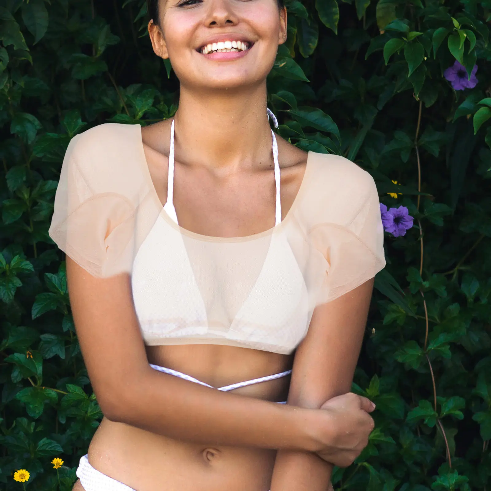 

Дышащая женская майка от пота подмышками, моющаяся, многоразовая, тонкая, удобная, летняя, влагонепроницаемая.