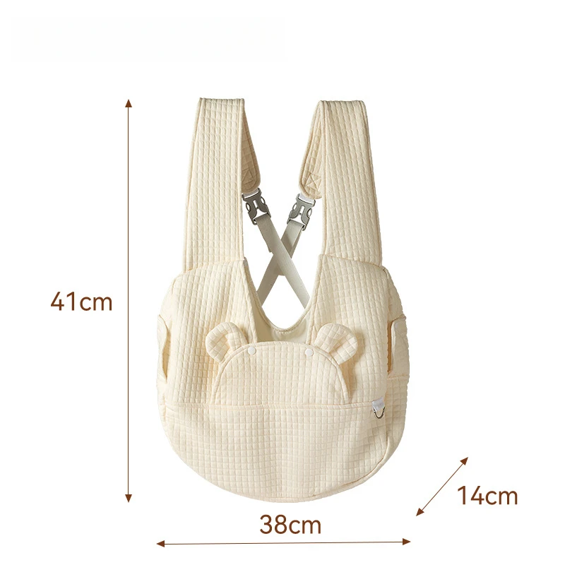Portable Crossbody Pet Chest Backpack Adjustable Large Capacity Cat Dog Carrier Bag Outdoor Travel for Small Pets