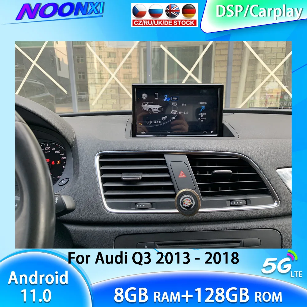 

Автомагнитола для Audi Q3 2013-2018, Bluetooth, GPS, мультимедийный проигрыватель, навигация, 2DIN, сенсорный экран Tesla, Android 11, 8 + 128 ГГц, Wi-Fi