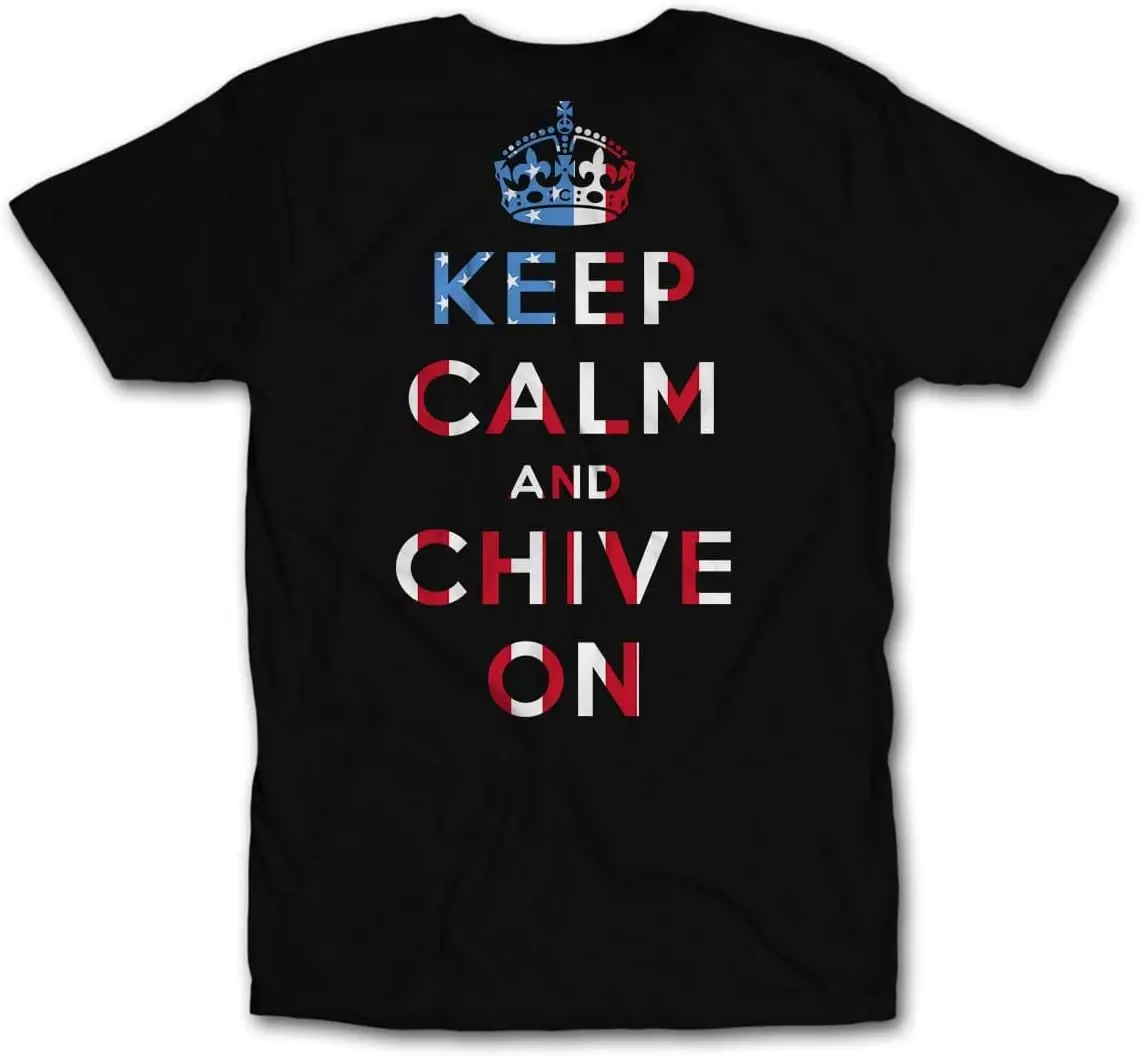 

Мужская футболка с флагом Keep Calm and Chive On RWB KCCO