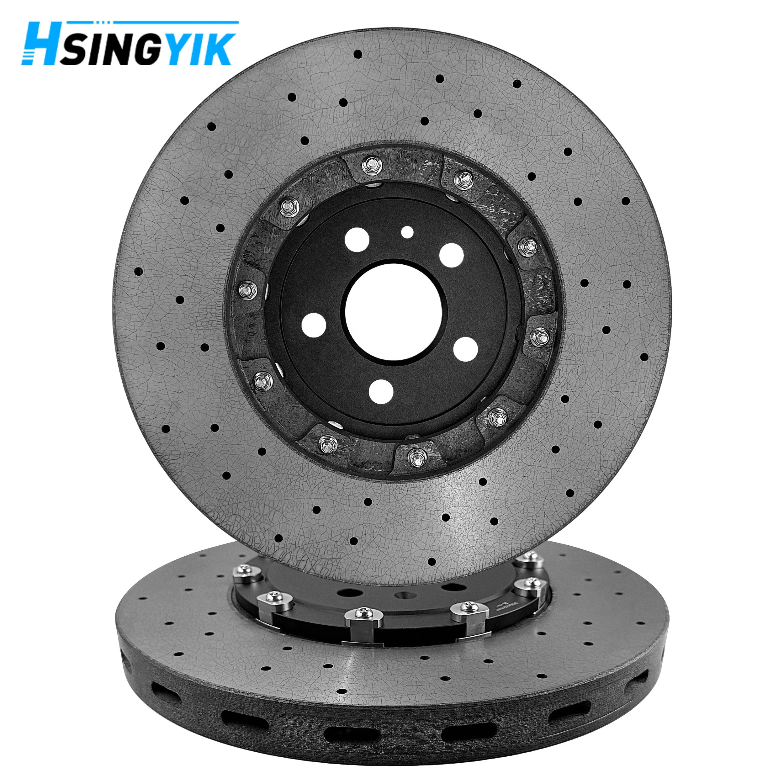 Upgrade Braking Systems Front Floating Break Rotor OEM 420615601J 4S0615601B Rear Carbon Ceramic Brake Disc For Audi
