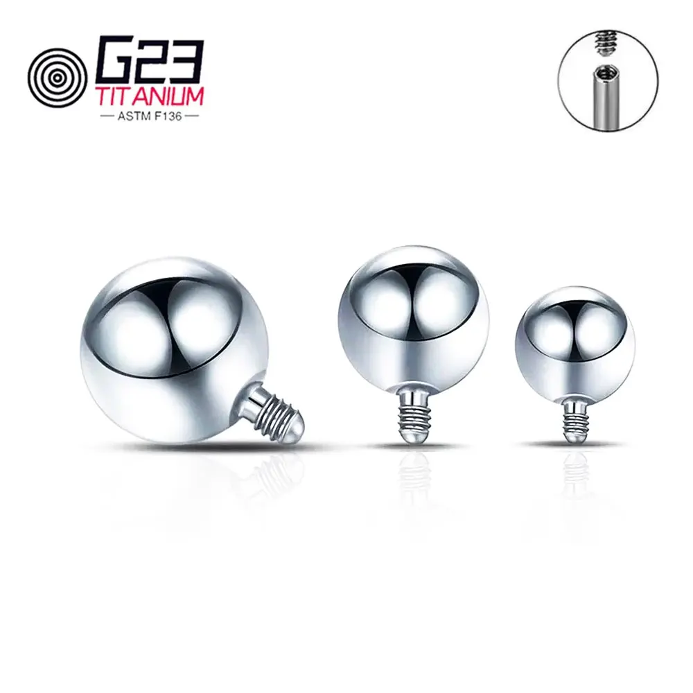 Wholesale 10/50pcs Titanium 14 - Body Jewelry Replacement Ball ulasan dan harga