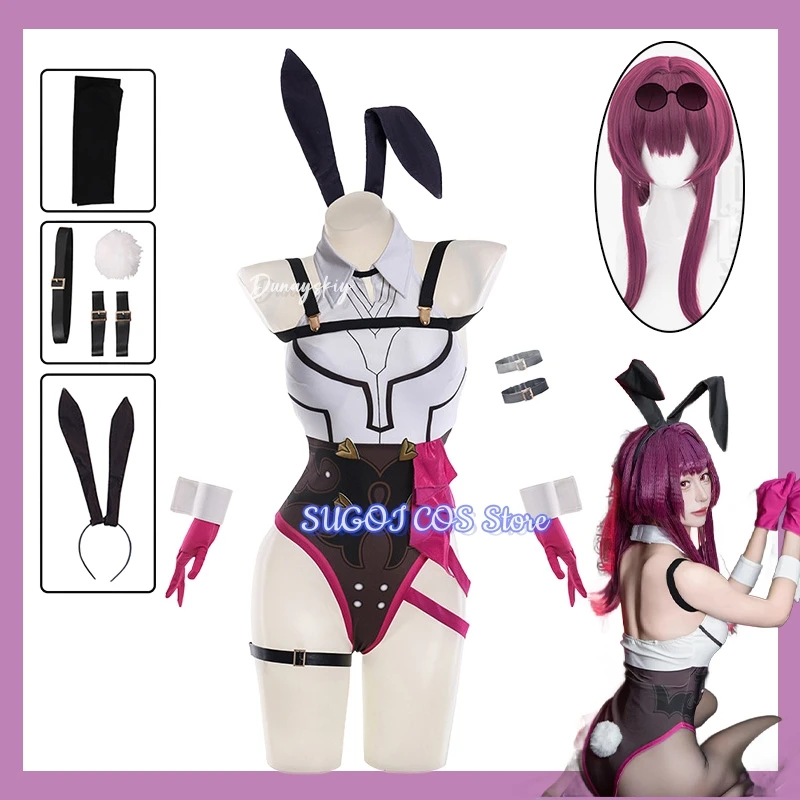 

Honkai: Star Rail Kafka Bunny Girl 코스프레 Костюм Stellaron Hunter Экипировка Парик Игровой Костюм День Святого Валентина/Хэллоуин/Конвенция