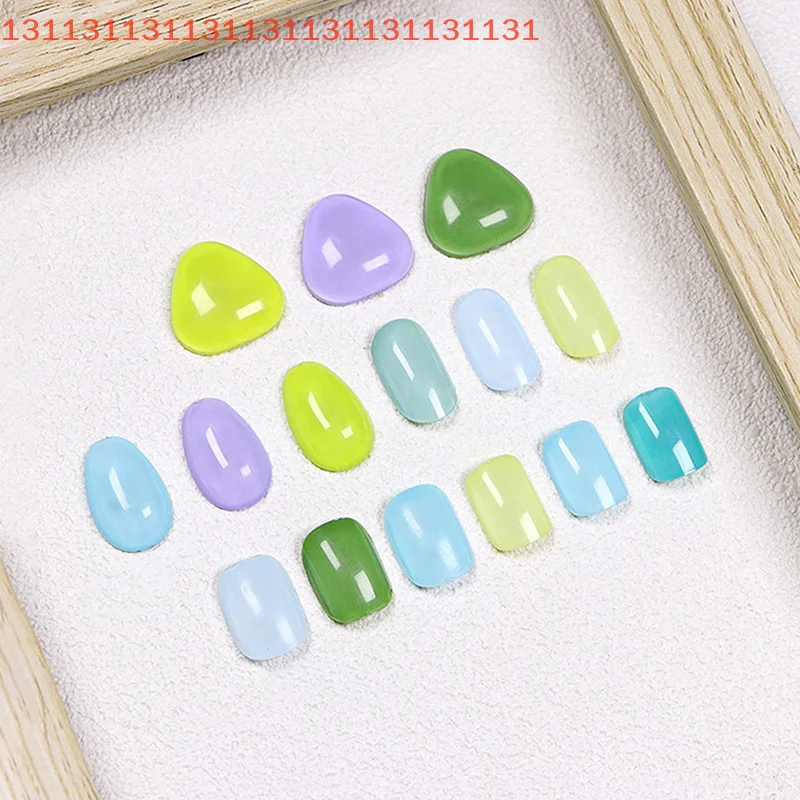 クリアソリッドオーバルトライアングルスクエアシェイプネイルツールネイルテーブルカラーカードディスプレイDIYマニキュアネイルチップ練習ツール