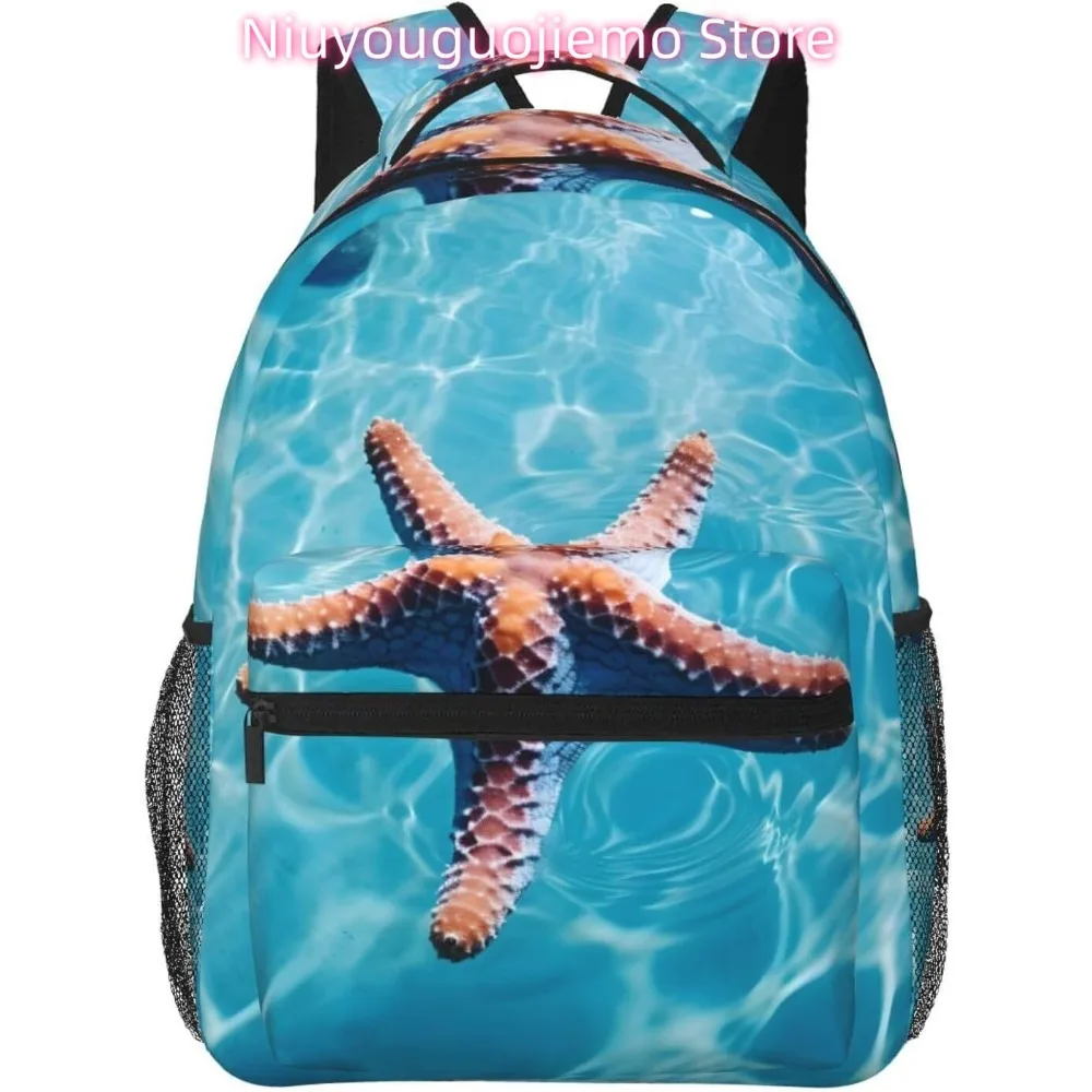 

Ocean Starfish Lightweight Laptop Backpack Lightweight Multipurpose Travel Casual Daypack Unisex College Backapcks for Men Women