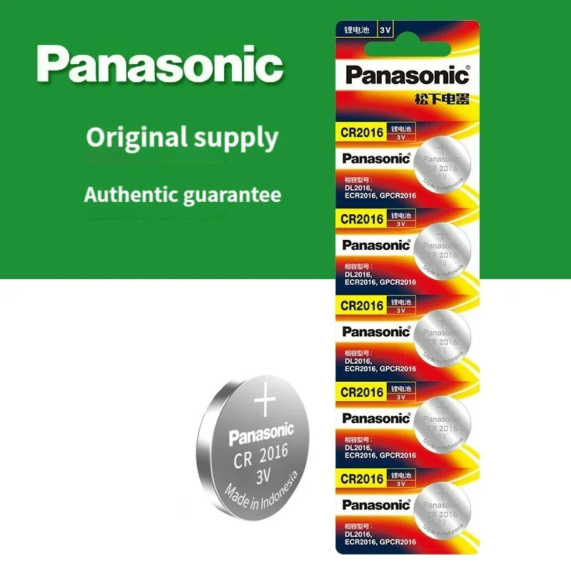 Panasonic 3V CR2016 Button Batteries LM2016 2032 2025 2012 Cell Phone Coin Lithium Battery For Clock Electronic Toy Calculators