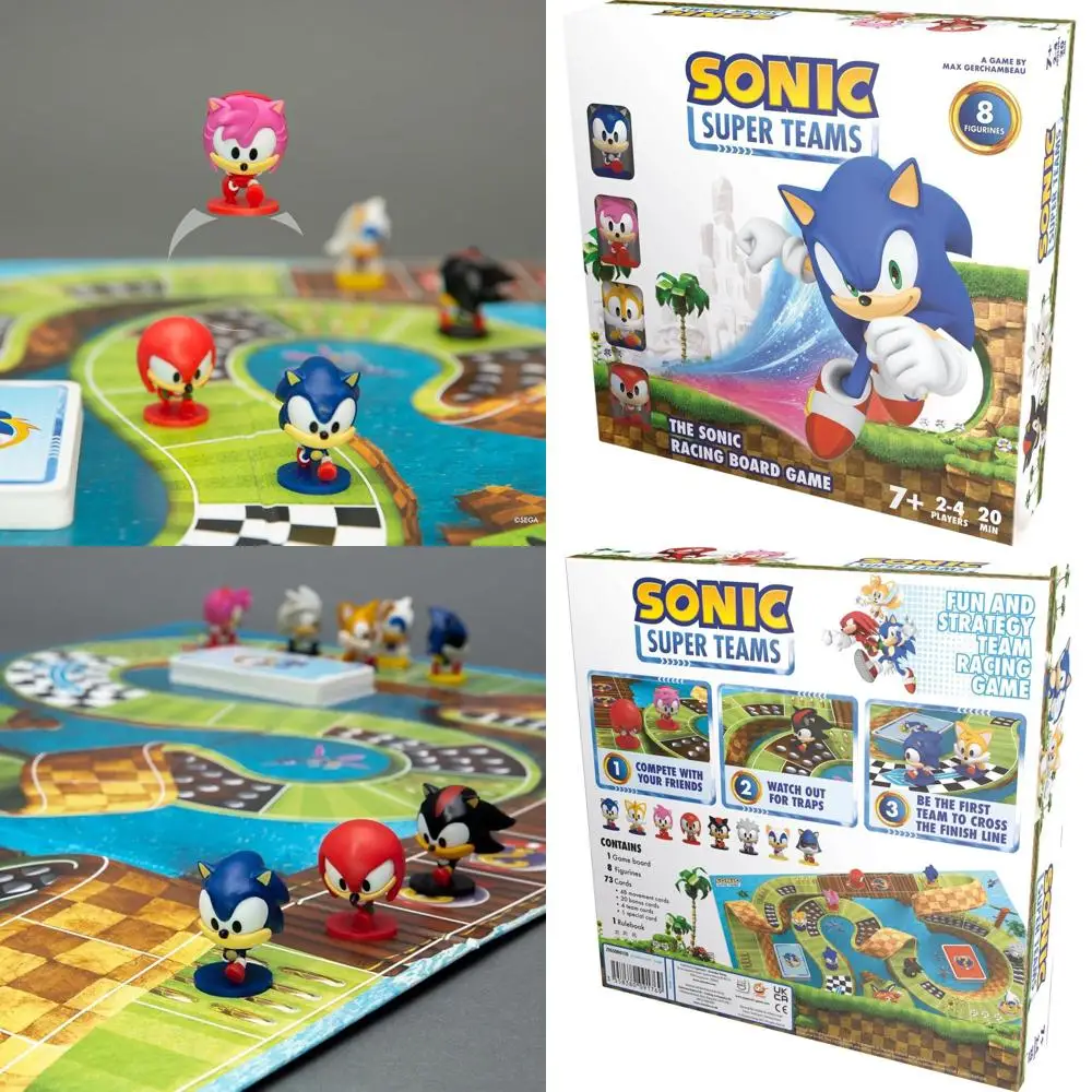 

Super Sonic Teams: Fast-Paced Card Game for Ages 7+, 2-4 Players, 20-40 Min Playtime
