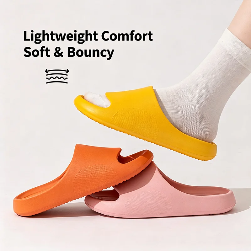 Multiple Sizes and Colors Four Seasons Men Menlippers Indoor EVA Women Slipper Sandals Bathroom Flip Flops Bedroom Flat Slides