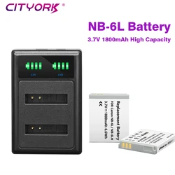 NB-6L 6LH Battery + LCD charger for Canon IXUS 85 95 IS SX275 SX280 SX510 D10 S90 SD3500 IS SD3500IS SD3500 IS SD3500IS