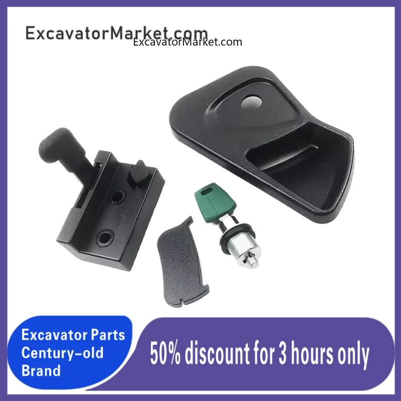 For Vol-vo Ec60 Hook Cab Door Lock Assembly Lock Cylinder Lock Block Inner Handle Outer Handle  High Quality