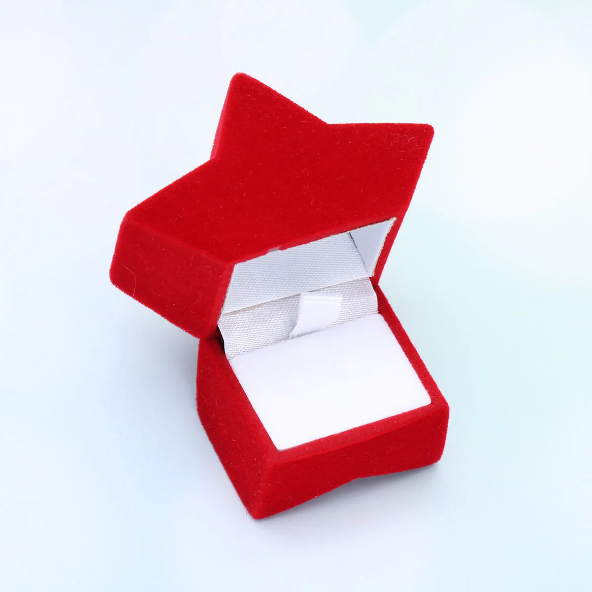 

4Pcs Jewelry Storage Box Red Pentagram Creative Jewelry Packing Case for Necklace Ring Earrings Gift Container
