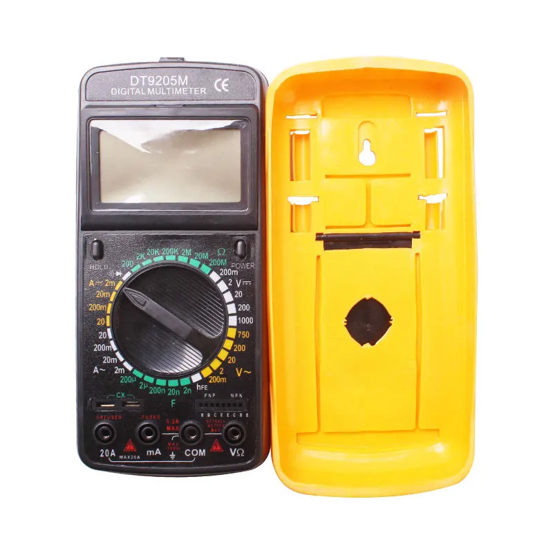 DT9205M High Precision Multimeter with Backlit LCD Display Digital Multimeter Voltage Current Resistance Tester