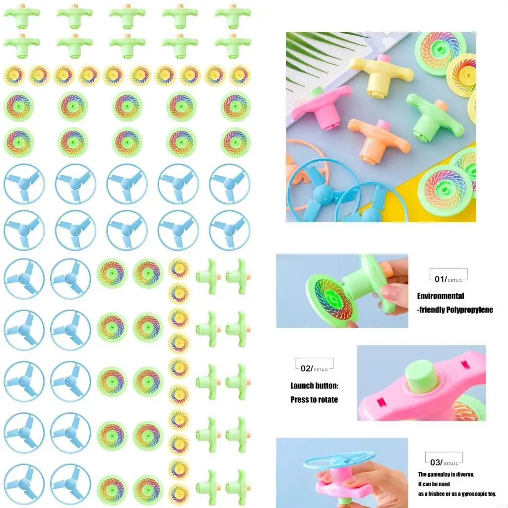 Pacote d7yd 10 spinner clássico Tops Toy atividade ao ar livre para crianças Família