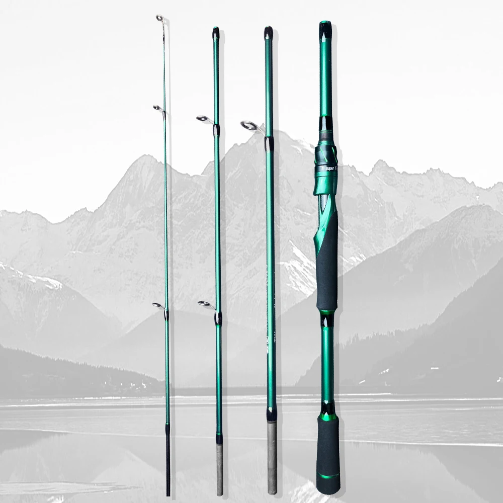 SIECHI Casting Spinning Angelrute 1,8 m 2,1 m Ultraleichte Carbonfaser-Rutenstange 4-teilig mit EVA-Griff 7-20 g Ködergewicht – Detail 16