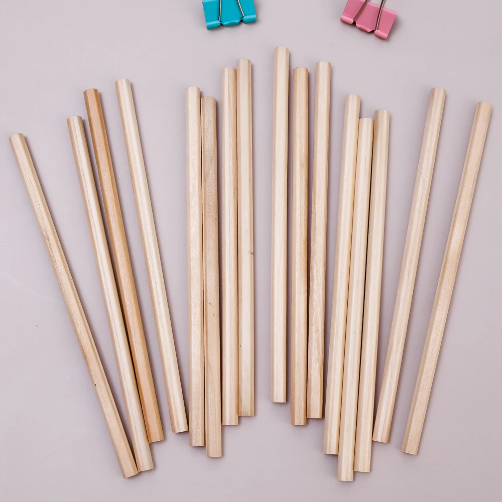 20/1PCS Wood Pencil HB Black Hexagonal Non-toxic Painting Writing Standard Pencil Student Stationery Office School Supplies