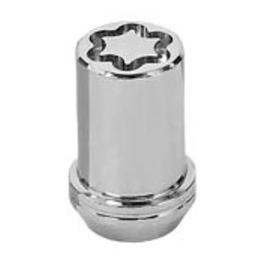

25110 Chrome Tuner Style Cone Seat Wheel Locks M14 x 1.5 Thread Size - Set of 4
