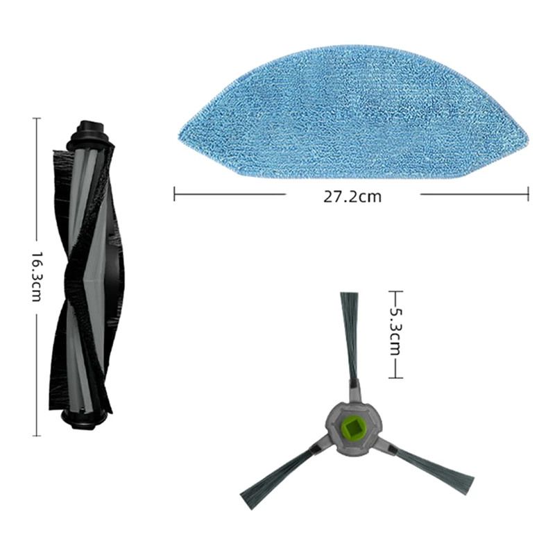 ملحقات مكنسة كهربائية روبوت ، فرشاة جانبية رئيسية بديلة ، فلتر HEPA ، قماش ممسحة ، Ecovacs ، Deebot ، OZMO ، U2 ، DGN22