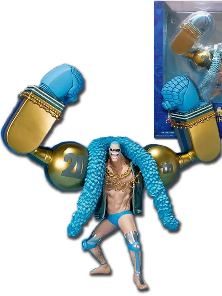 Ein Stück 20. Jubiläum Anime Figuren blaue Kleidung Ruffy Nami Robin Zorro Action figur Sammlung Modell Spielzeug Geburtstags geschenke