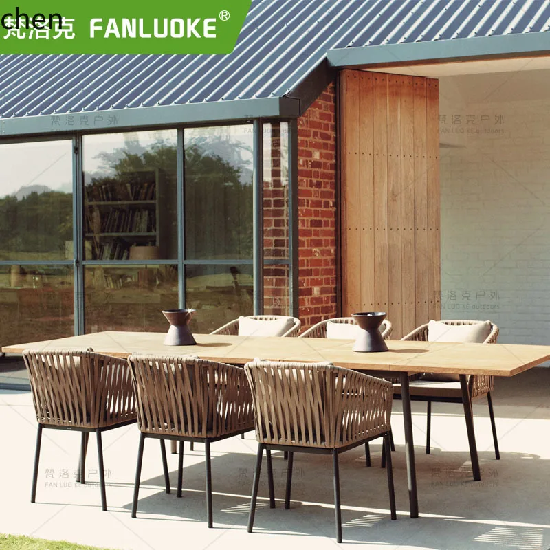 

YXY Outdoor Table and Chair Rattan Chair Sofa Garden Villa Living Room Table and Chair Terrace Rattan Furniture