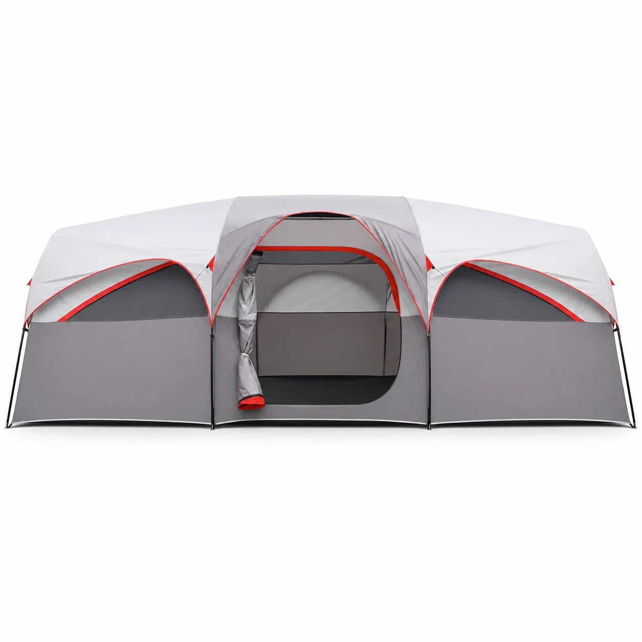 2026 Extra-Large Space Outdoor Camping Tunnel Tent Portable Foldable Four-Season Can Accommodate 6-8 People Windproof & Rainproo