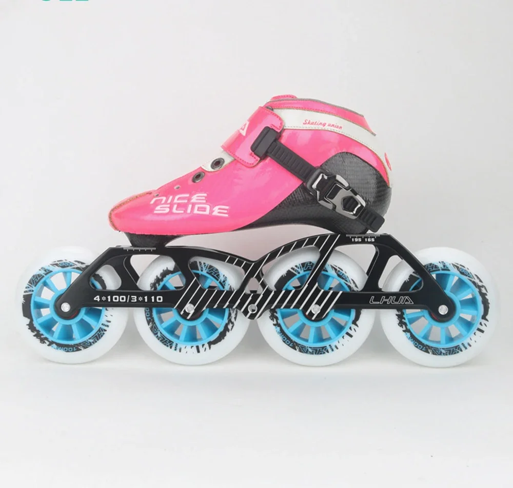 Professional Kids Carbon Fiber Boots Inline Skating Professional Boys Girls Speed Skates Shoes