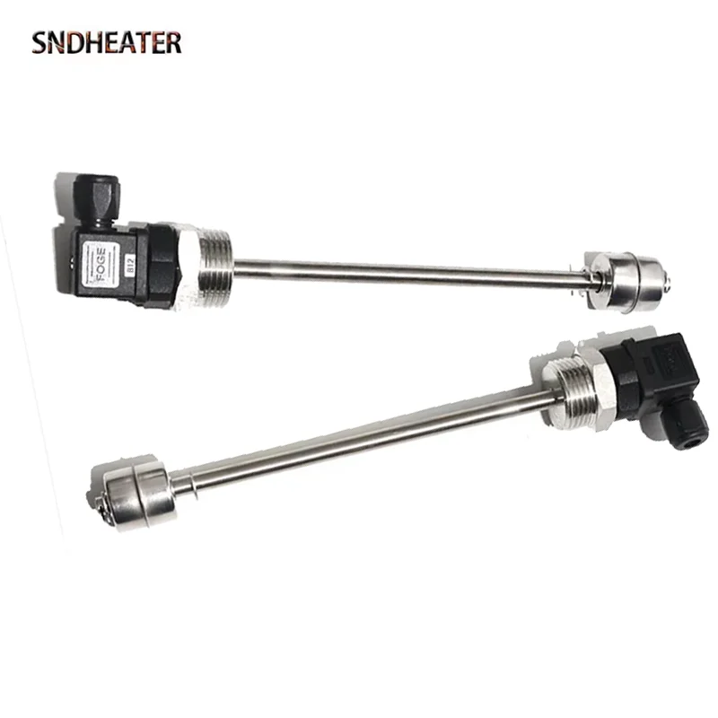 SNDHEATER Water Level Measurement Floating Ball Switch Stainless Steel Magnetic Float Block Anti Dry Burning Element 50-450MM