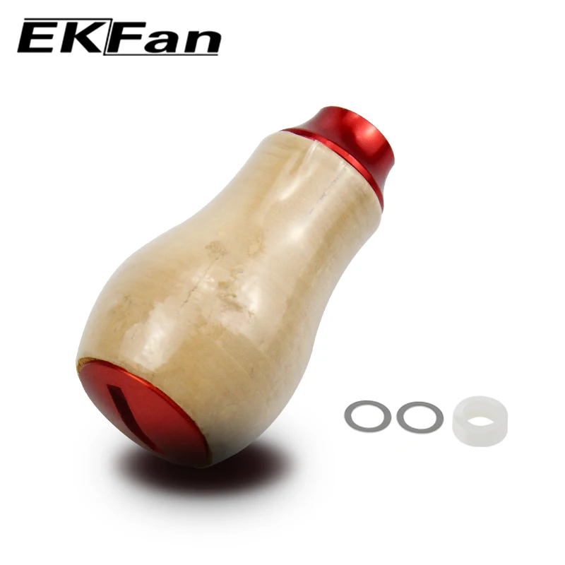 EKFan Soft Wood Fishing Reel Knob Suit For 1000-5000 Series SHI & DAI Spinning Tackle Accessories